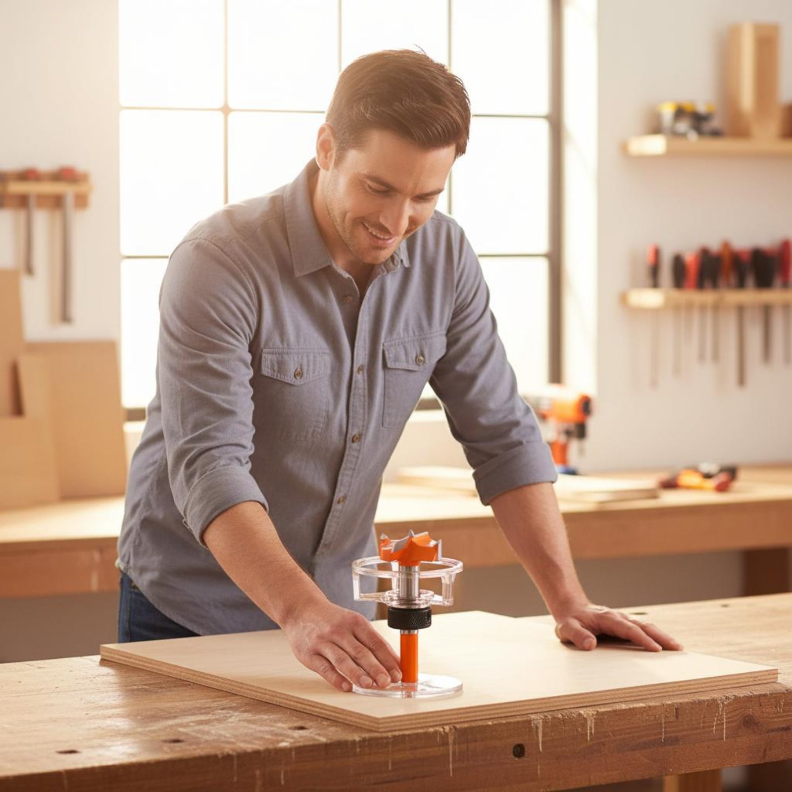 Woodworking Jig - Punta per trapano da 35 mm