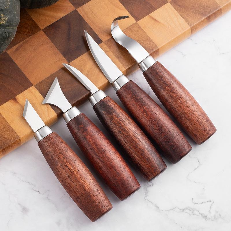 Woodworking Project - Set di 5 Scalpelli per Intaglio