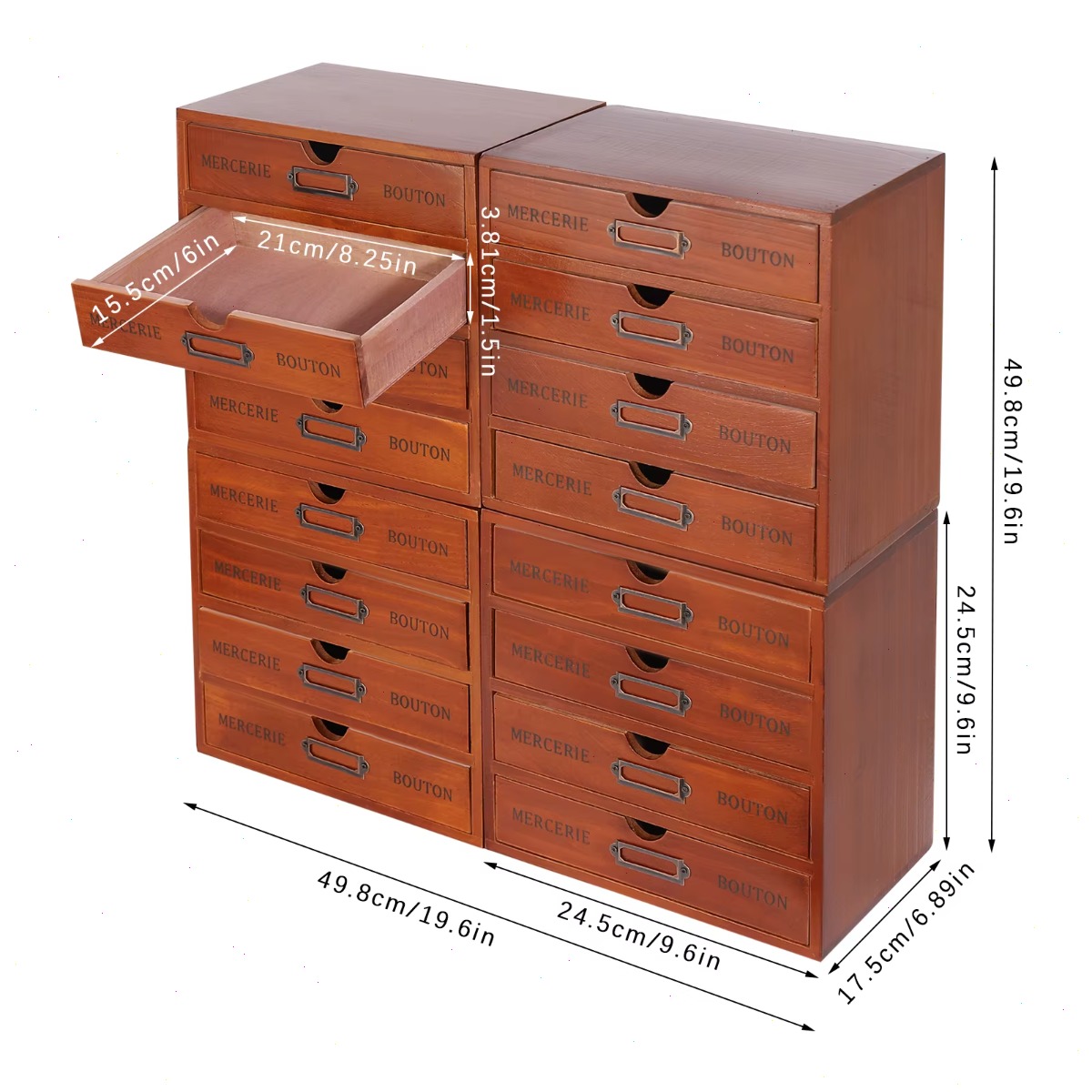 Woodworking Magazine - Set di 4 Organizzatori per Cassetti,