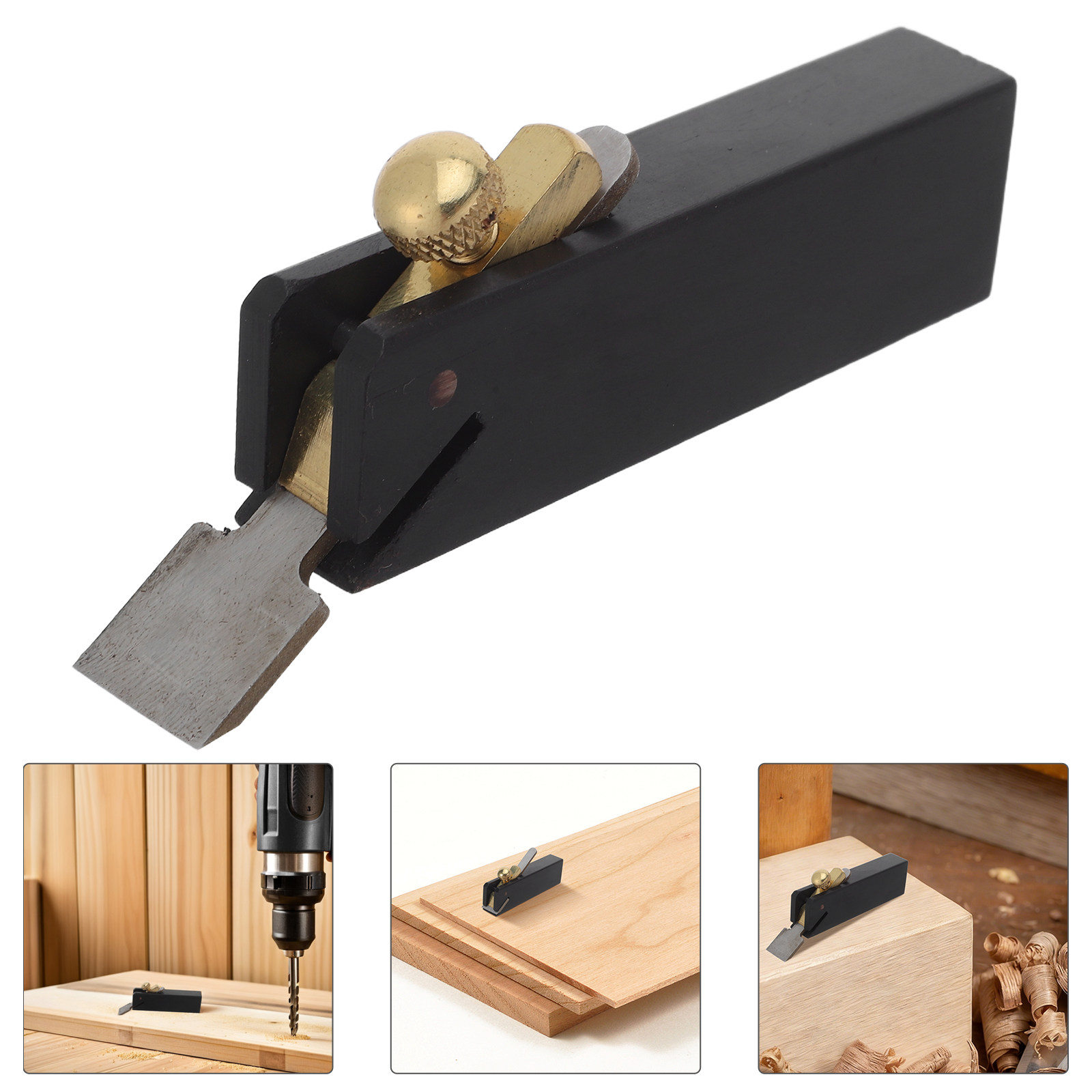 Woodworking Edge Trimmer - Mini Pialla Manuale in Ebano per